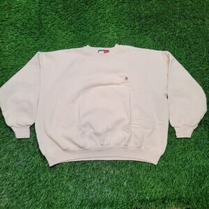 VTG 90s Tommy Hilfiger Boxy Crop Drop Shoulder Sweatshirt USA Made XL